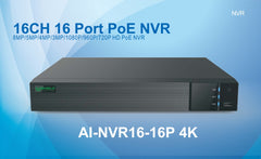 NVR 16CH 16 Port PoE   NVRAI-NVR16-16P 4K