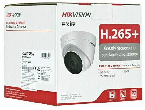 Compatible with Hikvision 2MP POE Camera IP DS-2CD1323G0-I 2.8MM fix Lent Turret Waterproof H265