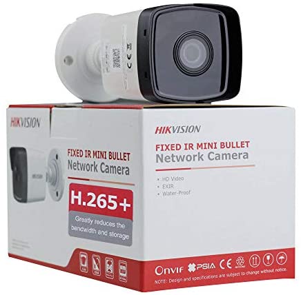 Compatible with Hikvision 2MP POE IP Bullet H265+ DS-2CD1023G0-I Outdoor Network Camera WDR EXIR