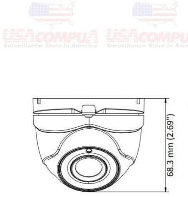 Replacement for Compatible with Hikvision 5MP Dome DS-2CE56H0T-ITMF