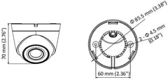 Compatible with Hikvision 5MP Dome DS-2CE56H0T-IT3F IR IP67 2D DNR HD 2.8mm Camera