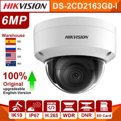 Original Hikvision IP Camera 6MP DS-2CD2163G0-I MINI Dome Network Camera SD Card CCTV security camera