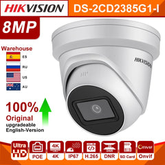 Original Hikvision IP camera DS-2CD2385G1-I 8MP IP Dome Security Camera H.265 HD CCTV POE WDR Camera Face Detect Darkfighter